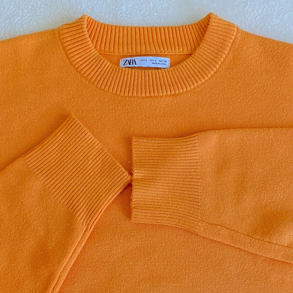 Zara Men's Orange Sweater
